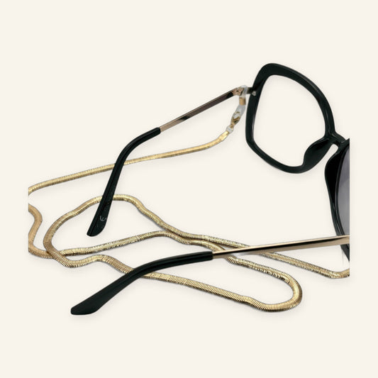 Denoon London Glasses Chain – silver-tone (shown with gold-tone) – view 2