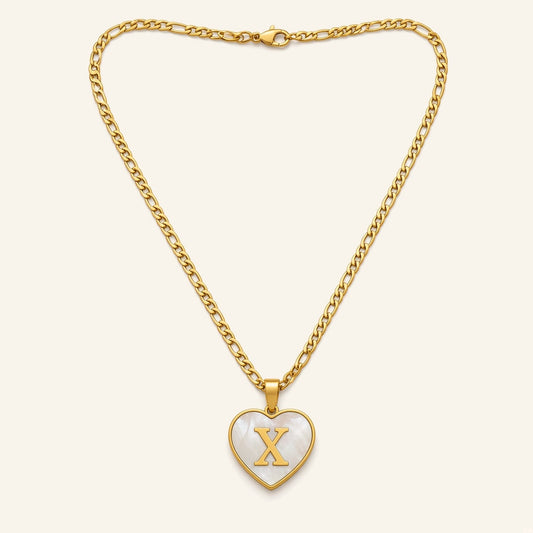 Denoon London Initial Heart Necklace, gold-tone – view 1