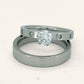 Denoon London Engagement Ring and Wedding Band Set, silver-tone – view 3