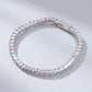 Denoon London Square Cut Tennis Bracelet, silver-tone – view 4
