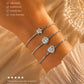 Denoon London Crystal Bracelet with Extender – silver-tone (shown with gold-tone) – view 2