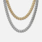 Denoon London Cuban Link Chain Necklace 7mm, 55cm – gold-tone (shown with silver-tone) – view 1