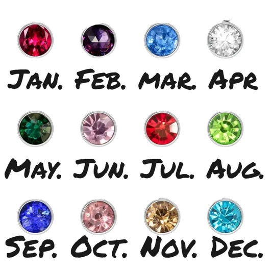 Denoon London Birthstone Crystal Charm, silver-tone – view 1