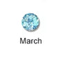 Denoon London Birthstone Crystal Charm, silver-tone – view 5