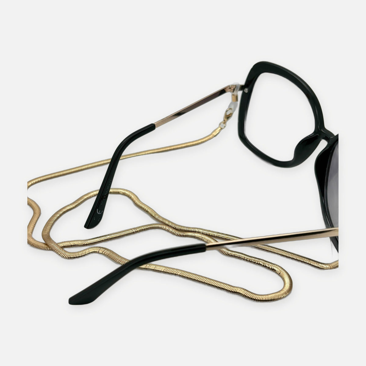 Denoon London Glasses Chain – gold-tone (shown with silver-tone) – view 1