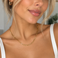 Denoon London Paperclip Chain Necklace 18 Inch, gold-tone – view 2