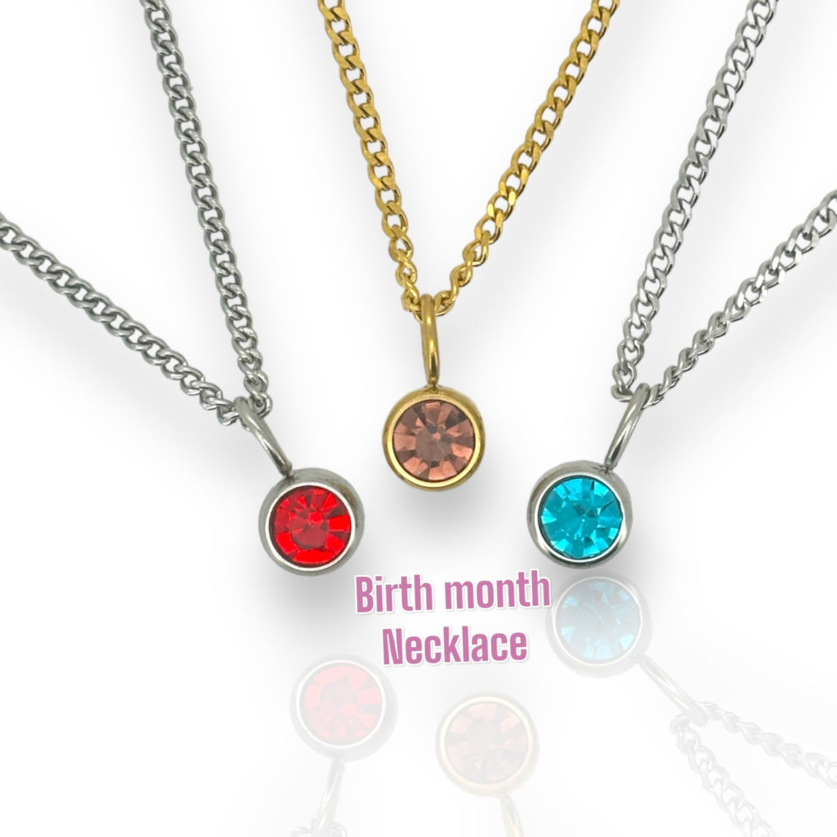 Denoon London Birthstone Necklace, gold-tone – view 2