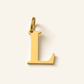 Denoon London Classic Initial necklace, letter L, gold-tone