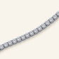 Denoon London Adjustable Tennis Bracelet, silver-tone – flat lay